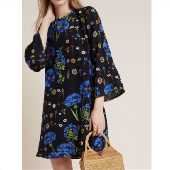 A silk tunic dress from anthropology😍 - Picture 2 of 8